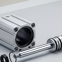 Cylindre pneumatique compact et fin de la série SDA, corps en aluminium, double action, actionneur linéaire pour l'automatisation industrielle