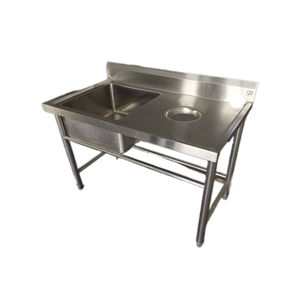 Victoire Double Collection Évier De Cuisine En Acier Inoxydable Déchets Alimentaires Équipement De Restauration pour Hôtels Restaurants Prix Usine - Product Image 4