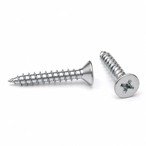 Vis à cloison sèche CSK en gros en stock, filetage grossier, autotaraudeuses, galvanisées, pour panneaux de plâtre et charpentes métalliques - Product Image 1