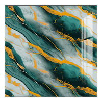 Autocollant moderne en marbre pour carreaux de papier peint Panneau en mousse imperméable pour cuisine et salon Vente à chaud Panneau mural lavable autocollant pelable