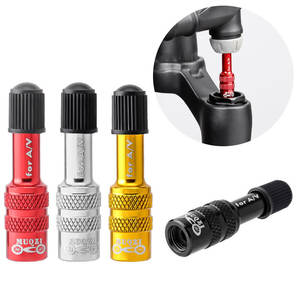 Adaptateur de <span class=keywords><strong>valve</strong></span> Schrader pour fourche de vélo MUQZI, adaptateur de <span class=keywords><strong>valve</strong></span> de cœur d'<span class=keywords><strong>amortisseur</strong></span> arrière pour vélo de route <span class=keywords><strong>VTT</strong></span>, outil de réparation de fourche - Product Image 1
