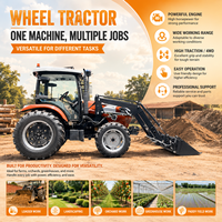 Tracteur agricole FULCORE à performance puissante avec deux sorties hydrauliques pour une utilisation stable sur le terrain en agriculture
