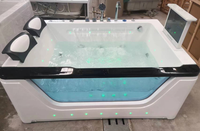 Bak Mandi Whirlpool Akrilik Terlaris dengan TV untuk Dua Orang