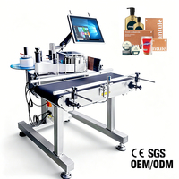 Impresora Automática de Etiquetas Térmicas para Cajas de Embalaje y Botellas Cuadradas, Máquina Impresora de Etiquetas Adhesivas con Certificación CE