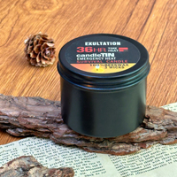 Bougie de survie portable ZT-067 à 3 mèches en cire d'abeille, 36 heures d'autonomie, fournitures essentielles de survie en cas d'urgence en extérieur