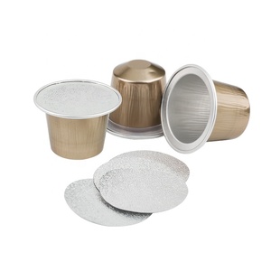 Cápsulas de Café Desechables de Aluminio con Forma de Espresso, Personalizadas de Fábrica en China, con Tapa Termosellada - Product Image 1
