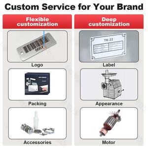 Horus TK-22 250 kg/h 1800 W Hachoir à viande électrique haute puissance entièrement en acier inoxydable pour usage commercial - Product Image 5