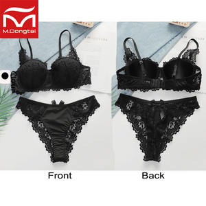 Set <span class=keywords><strong>Intimo</strong></span> <span class=keywords><strong>Donna</strong></span> Taglie Forti Senza Cuciture in Pizzo, Reggiseno Senza Ferretto 3/4 Cup Traspirante con Spalline Regolabili, Slip a Vita Alta con Motivo Floreale - Product Image 3