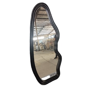 Pansement flexible ondulé vintage grandes portes coulissantes en plastique profilé aluminium forme de support en <span class=keywords><strong>bois</strong></span> décoratif corps cadre <span class=keywords><strong>miroir</strong></span> - Product Image 4