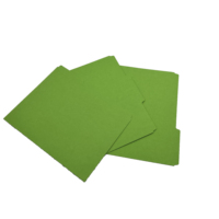 Carpeta de Archivo Manila en Forma de L, Tamaño A4, Protector de Papel Colorido Sin Perforaciones para Oficina y Escuela