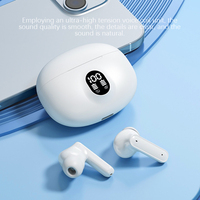 Écouteurs intra-auriculaires TWS BT V5.4 avec contrôle tactile, étanchéité IPX5, son stéréo, affichage numérique AAC et chargement Type-C