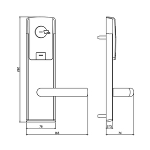 US Standard Mortise Hotel <b>Lock</b> Intelligent <b>Key</b> Card With Management Software System High-tech <b>Locks</b> E301 Hotel Door - Product Image 4