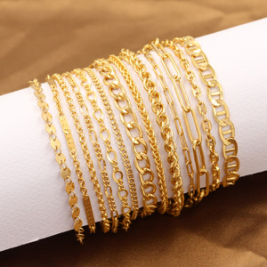 Productos de tendencia 2025 recién llegados pulsera de cadena llena de oro para mujeres finas para hacer joyas Diy <span class=keywords><strong>pulseras</strong></span> <span class=keywords><strong>permanentes</strong></span> - Product Image 1
