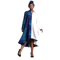 Robe chemise pour femme, robes à imprimé africain pour femme, robe à manches longues, vêtements imprimés pour femme, robes de soirée grande taille, robes de mariage