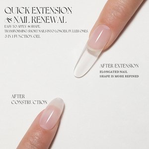 <span class=keywords><strong>Gel</strong></span> UV multifonction 3-en-1 BBM pour extension d'ongles, construction professionnelle, couche de finition haute qualité à appliquer directement - Product Image 4