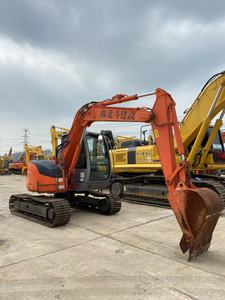 Excavadora de cadenas Hitachi ZX75US usada a precio económico, capacidad de cazo de 0.33m, alta potencia de excavación, pintura original, buen estado, bajo kilometraje. - Product Image 2