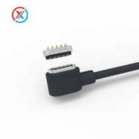 Conector de Carga Magnético de 10 Pines, Cable USB Pogo Pin, Conector Magnético de Alimentación CC Macho-Hembra