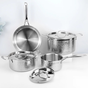 Fabricante personalizado precio a granel al por mayor 3 capas <span class=keywords><strong>de</strong></span> <span class=keywords><strong>acero</strong></span> SS <span class=keywords><strong>triple</strong></span> salsa <span class=keywords><strong>de</strong></span> leche cacerola <span class=keywords><strong>de</strong></span> leche <span class=keywords><strong>fondo</strong></span> pesado olla <span class=keywords><strong>de</strong></span> <span class=keywords><strong>acero</strong></span> inoxidable - Product Image 2