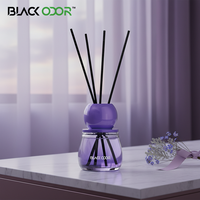 Désodorisant de voiture en verre de luxe solide NOIR, parfum d'hôtel cinq étoiles, pour bureau et voiture, longue durée, parfum naturel, élimination des odeurs