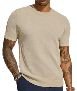 Camiseta de Manga Corta para Hombre, Tejido de Punto Sólido de 220g, Estilo Casual, con Impresión Digital para Correr al Aire Libre, Precio al por Mayor, OEM - Product Image 1