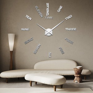 Aguja <span class=keywords><strong>de</strong></span> cuarzo para decoración del hogar, pegatina <span class=keywords><strong>de</strong></span> espejo acrílico <span class=keywords><strong>adhesivo</strong></span> 3D DIY, <span class=keywords><strong>reloj</strong></span> <span class=keywords><strong>de</strong></span> <span class=keywords><strong>pared</strong></span>, 17-47 pulgadas - Product Image 4
