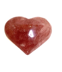 Piedra pulida de corazón hinchado de cuarzo Tanzberry curativo para energía de amor celestial alquimia emocional regalo de poder femenino Divino - Product Image 1