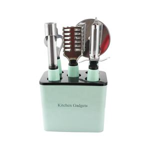 Juego de utensilios de <span class=keywords><strong>cocina</strong></span> para el hogar Juego pequeños de utensilios de <span class=keywords><strong>cocina</strong></span> de acero inoxidable con soporte de plástico - Product Image 1