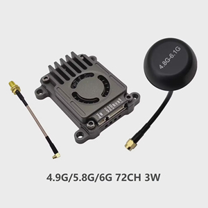 Transmisor de Video Industrial para UAV de 4.9G/5.8G/6G 72CH 3W CVBS VTX con Potencia Ajustable de 3000W, Entrada 2-8S y Salida de 5V - Product Image 1