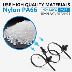 <span class=keywords><strong>110</strong></span> attaches-câbles noires à fixation par poussée pour l'installation automobile, tailles assorties, robustes, autobloquantes et résistantes aux UV - Product Image 5