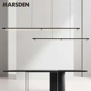 MARSDEN german designer protection restaurant pendant light full spectrum long bar one character modern simple intelligent lamp