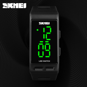 Skmei Digital Watch Led Display Kids Sports Waterproof 10m Black Red Blue Military Green Child Watch For Outdoor Use - Product Image 3