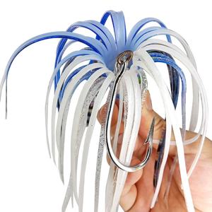 Esca da Pesca Hunt House Big <span class=keywords><strong>Game</strong></span> con Testa in Metallo Ramato e Gonna <span class=keywords><strong>di</strong></span> Calamaro, 21cm 105g 110g, Esca Morbida per Pesca a Traina - Product Image 3