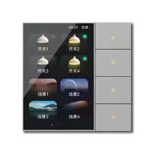 TIANLAI F3-Pro Zigbee kablosuz Luxucry uzaktan kumanda akıllı ev işık dokunmatik Screent anahtarı - Product Image 4