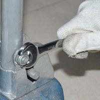 Jeu de clés à cliquet en acier au carbone CR-V de 8 à 24 mm, 10 pièces, OEM, électrophorèse couleur, pour atelier de réparation automobile