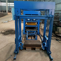 Machine à briques QTJ4-28, fabrication de blocs, mini-type, automatique, matériaux de construction, béton, briques en interverrouillage, machine à fabriquer des briques en ciment