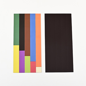 Bandes magnétiques souples personnalisables Xiwen, aides pédagogiques pour tableau noir, autocollants DIY, patchs rectangulaires colorés - Product Image 1