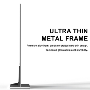 Slim quảng cáo kỹ thuật số Totem khung nhôm cấu trúc kính cường lực bảo vệ 4K <span class=keywords><strong>video</strong></span> phát lại Android Media Player - Product Image 4