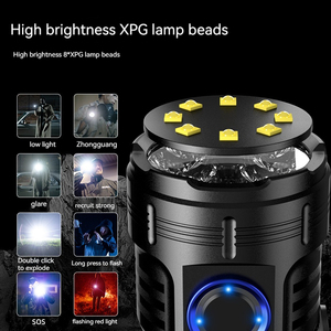 Hoge Kwaliteit Groothandel Mini Led Sterk Licht Universele Handige Kleine Multifunctionele Oplaadbare Zaklamp