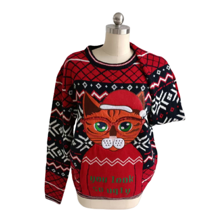 Внешнеторговые компании обеспечивают Модные мужские и женские свитеры и высококачественные услуги Агентства по производству рождественских свитеров