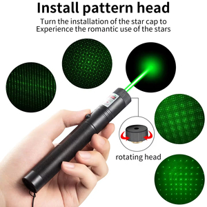 USB <strong>Laser</strong> <strong>303</strong> Rechargeable Stars <strong>Laser</strong> Flashlight Sight with Built-in Battery <strong>Green</strong> Red Purple Lazer for Teaching <strong>Laser</strong> Pen - Product Image 4