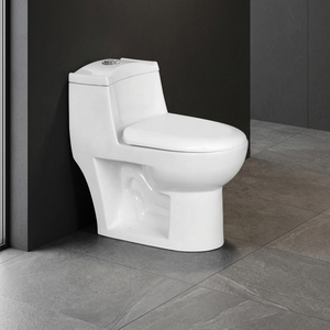 <b>Egg</b>-Shaped White <b>Ceramic</b> One-Piece Toilet - Factory Price for House Use Bathroom, Porcelain Sanitary Ware <b>Ceramic</b> Commode - Product Image 3