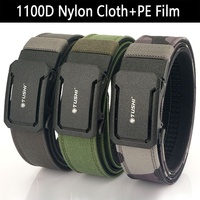 Ceinture tactique d'entraînement extérieur pour hommes TUSHI en nylon rigide avec boucle en alliage, 120 cm, personnalisable, en stock, vente en gros, directement de l'usine