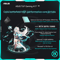 Pour ordinateur portable de jeu TUF A17, Intel Core I9, 16 Go de DDR5, 16 pouces, 2,5K, 300 Hz, RTX5070, double carte graphique, clavier anglais, Windows 11