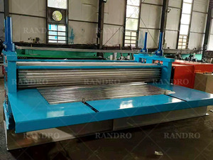 Tôle de fer de type baril à plaque mince horizontale RANDRO Machine de fabrication de rouleaux ondulés galvanisés de 3/4/6m - Product Image 5