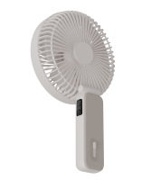 Taşınabilir Mini El Tipi Fan Şarj Edilebilir Dijital Ekranlı Katlanabilir Büyük Başlıklı Kişisel Tip C Seyahat Ofis Ev Tipi Plastik