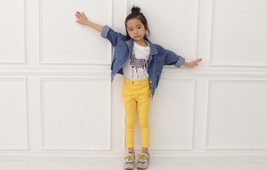 ขายส่งเสื้อผ้าเด็กแฟชั่น กางเกงขายาวสีพื้นสำหรับเด็กผู้หญิง จากซัพพลายเออร์จีน - Product Image 3