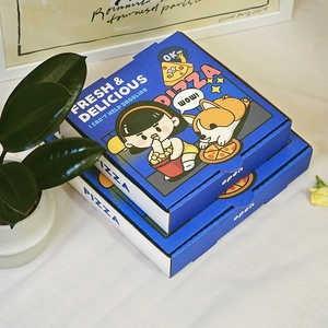 Scatola di imballaggio per Pizza lucida da 7/8/9/10/12 pollici per imballaggio per Pizza ispessita per cibo corrugato campione senza cibo da asporto per la scomparsa - Product Image 3