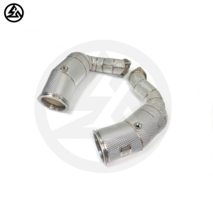 CSZ per Porsche <span class=keywords><strong>Cayenne</strong></span> 9YA <span class=keywords><strong>Turbo</strong></span>/GTS/<span class=keywords><strong>S</strong></span> 4.0TT Downpipe Sportivo ad Alto Flusso con Catalizzatore - Product Image 5