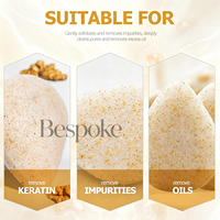 Éponge faciale Konjac en noyer naturel en forme de goutte d'eau, exfoliante douce, outil de soin de la peau écologique, éponge nettoyante pour le visage et le corps