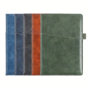 Carnet de notes professionnel A5 personnalisé en cuir PU, couverture rigide, 100 feuilles, pour enregistrement de réunions, pages épaissies, pour bureau simplifié, modèle 2026 - Product Image 3